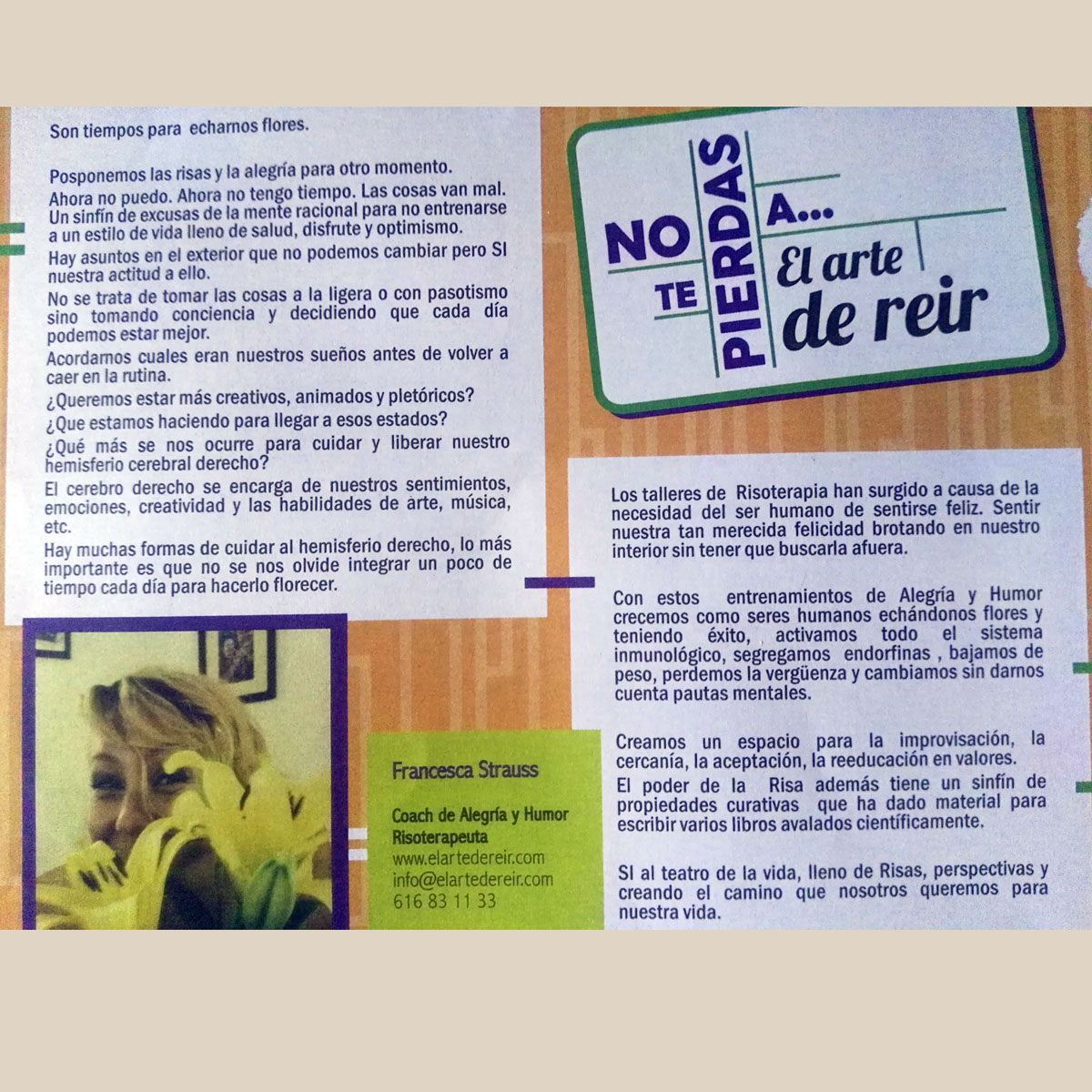 “ Son tiempos para  echarnos flores “.